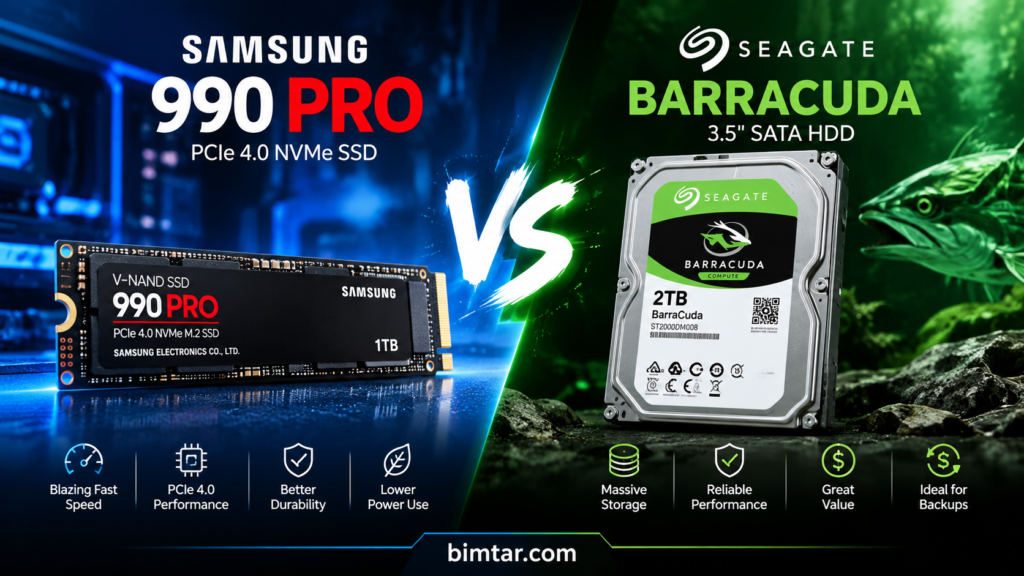 Samsung 990 Pro vs Seagate BarraCuda: Complete Storage Comparison
