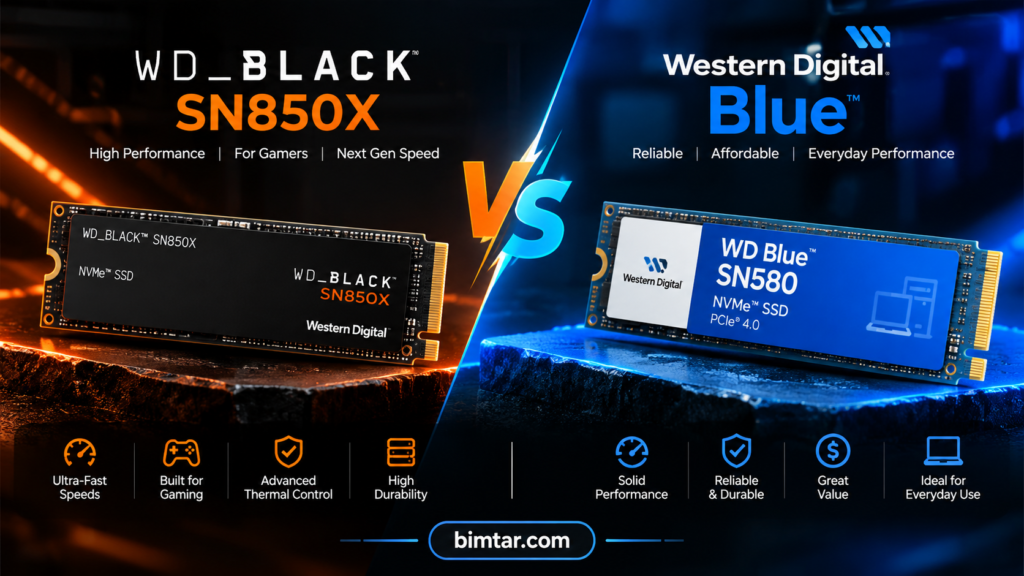 WD Black SN850X vs Western Digital Blue: Complete Comparison Guide